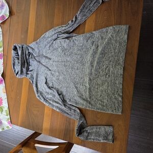 Gray Turtleneck Sweater